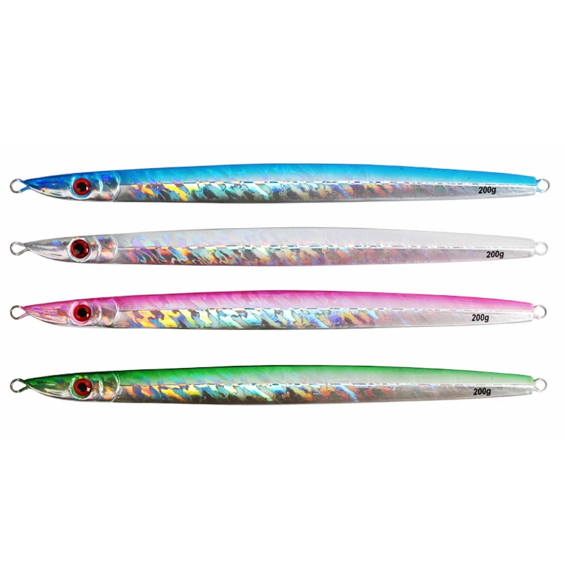 36# 160g Wholesale Sardine Saltwater Slow Jigging Fishing Lure 4 colors Fishing Lure Metal Jig Saltwater Fishing Lure