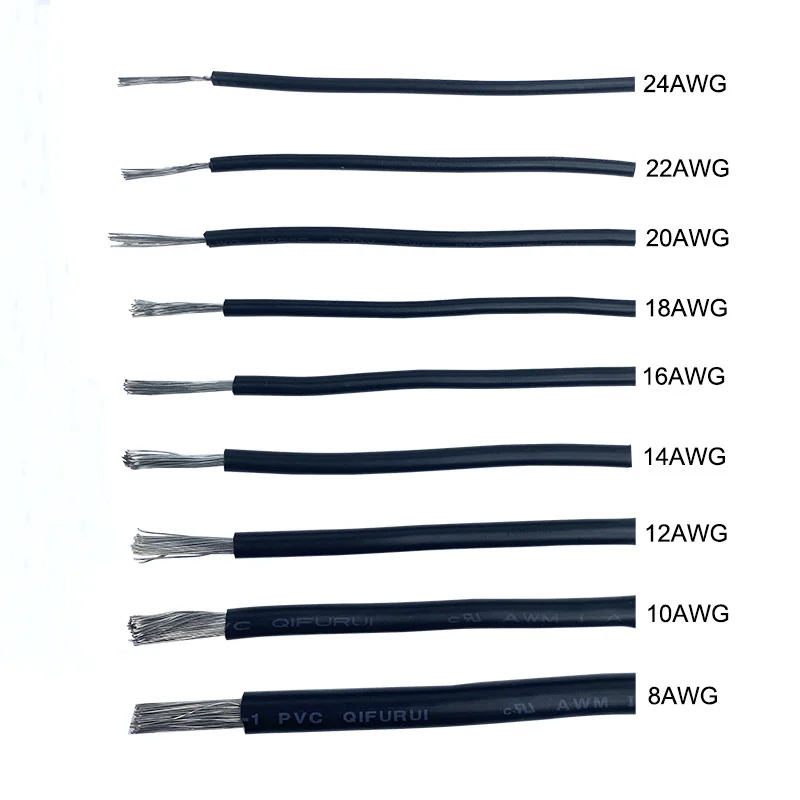 22 калибра Электрический провод луженую медную проволоку 22 AWG гибкий короб для прокладки кабеля из ПВХ