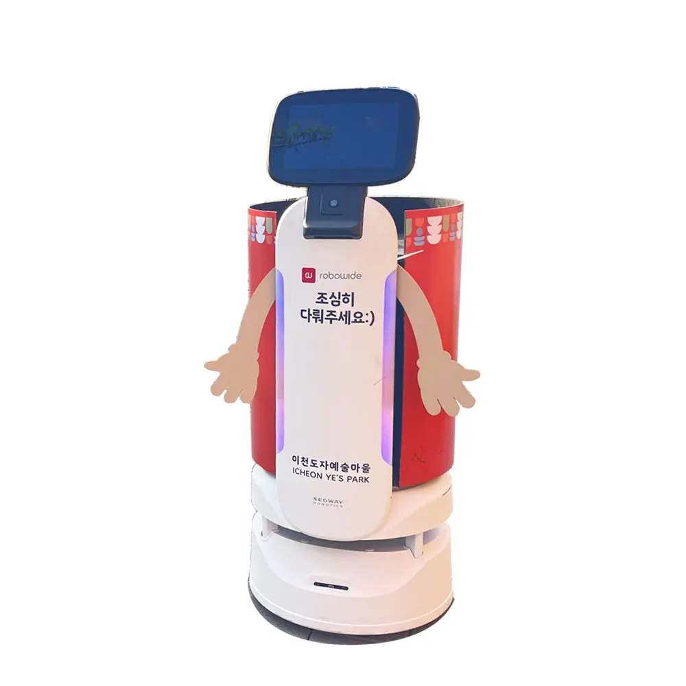 outdoor service robot ai restaurant hotel commercial delivery autonomous mobile humanoid intelligent robot for home