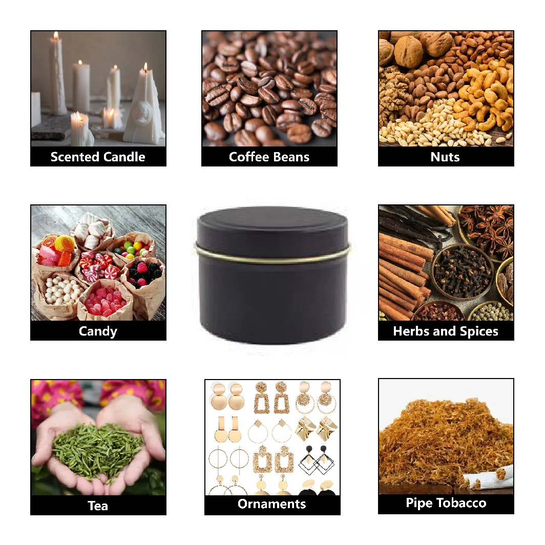 Home Decoration Candle Tins Candle Molds With Lid Empty Tinplate Scented Candle Pronted Jar Paint Metal Vessels Tin Gift Can
