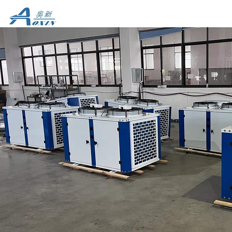 12HP U Type Air-cooled Unit With External Rotor Motor For Medium&High Temp Compressor Condensing Unit