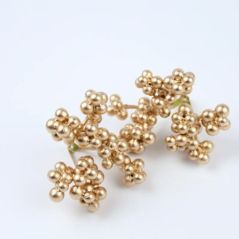 Artificial Glitter Bead berry pick for Christmas tree decoration