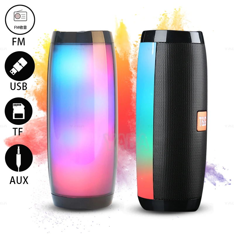 Speaker Super Bass Portable  LED Light Wireless Waterproof Party Outdoor ipx7 Music TG157 Speakers