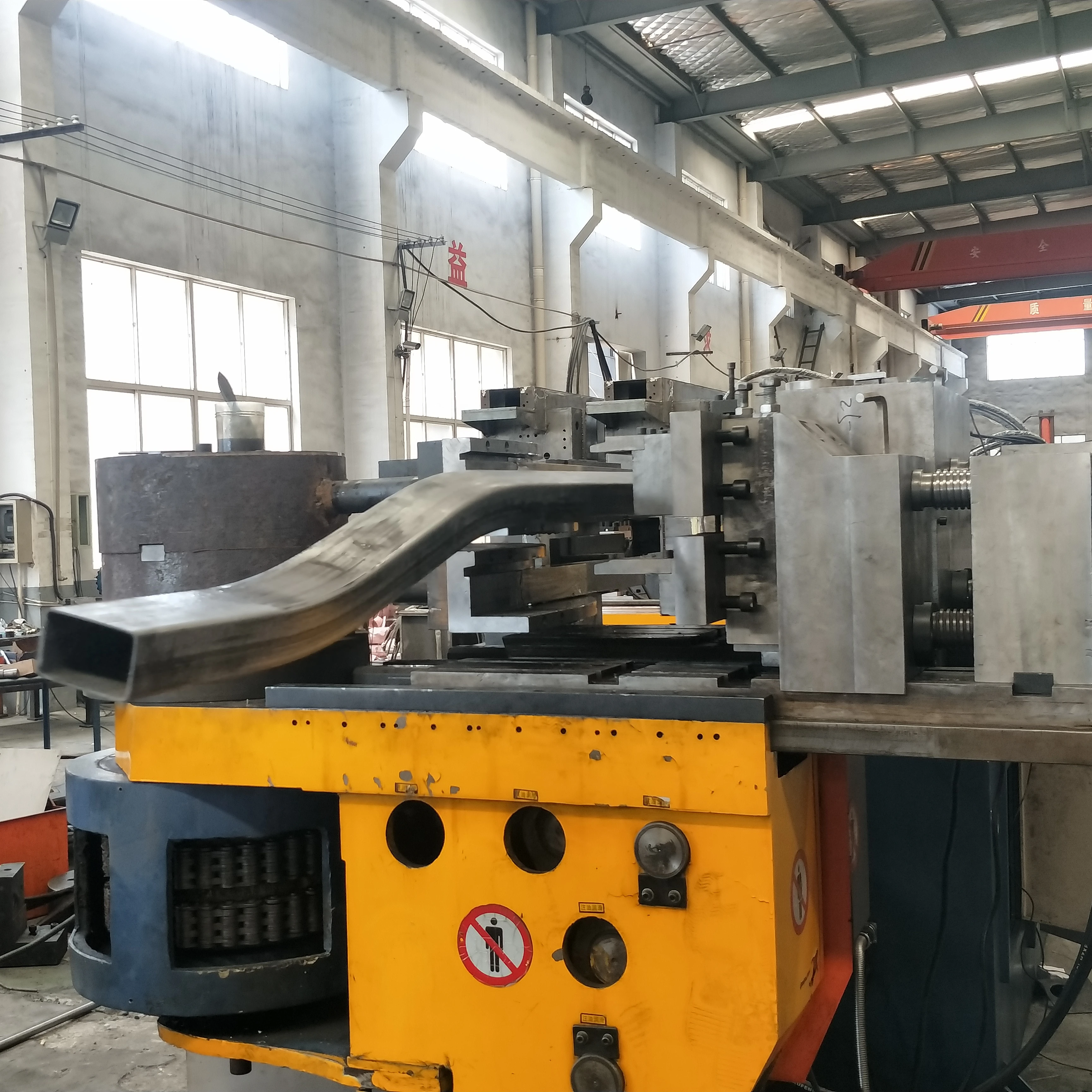 DW115CNC Automatic big pipe multi stack square pipe bending machine with ball mandrel