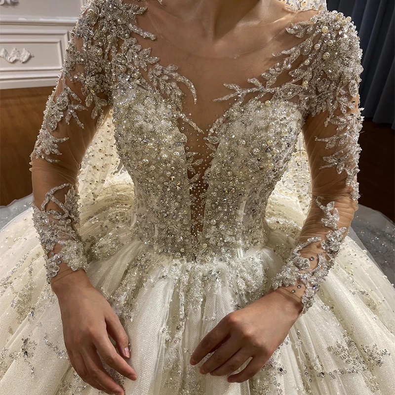 SUNNY Hot Sale Luxury Wedding Dress princess