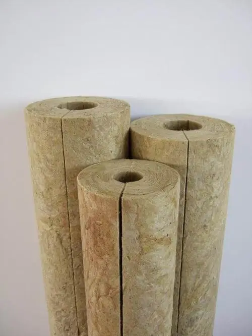 Cheap Basalt Rock Wool Pipe Insulation 100Kg Rock Wool Tube For Pipeline Insulated