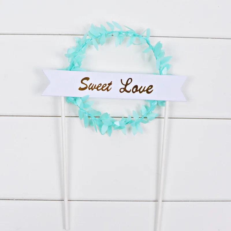 Kids happy valentines day wedding christmas acrylic happy birthday cake topper paper customised wholesale decoration