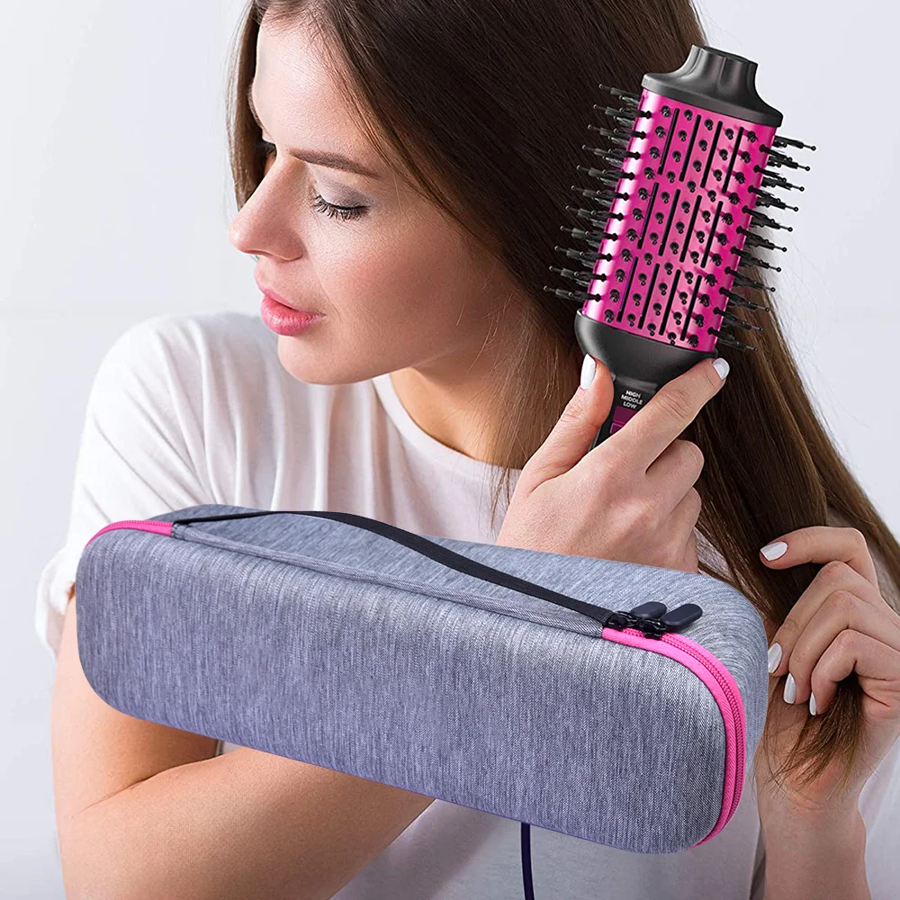 Brilliant Custom Hot-air Comb Travel Eva Carrying Case Portable EVA Hard Shell Storage Case for One Step Hair Dryer Brush