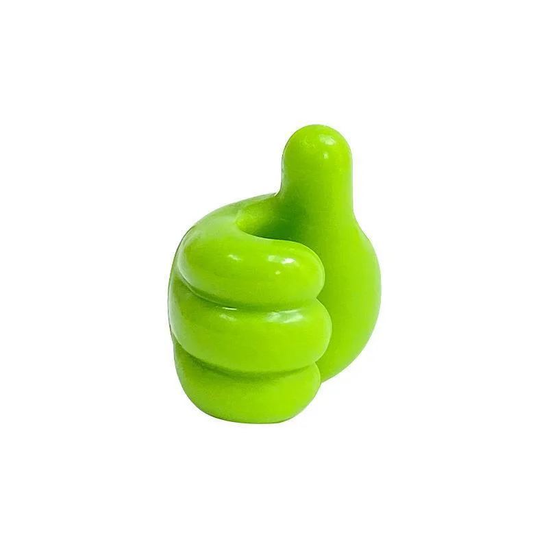 Self-Adhesive Wall Decoration Hook Creative Silicone Thumb Key Hanger Hook Home/Office Data Cable Clip Wire Desk Organizer