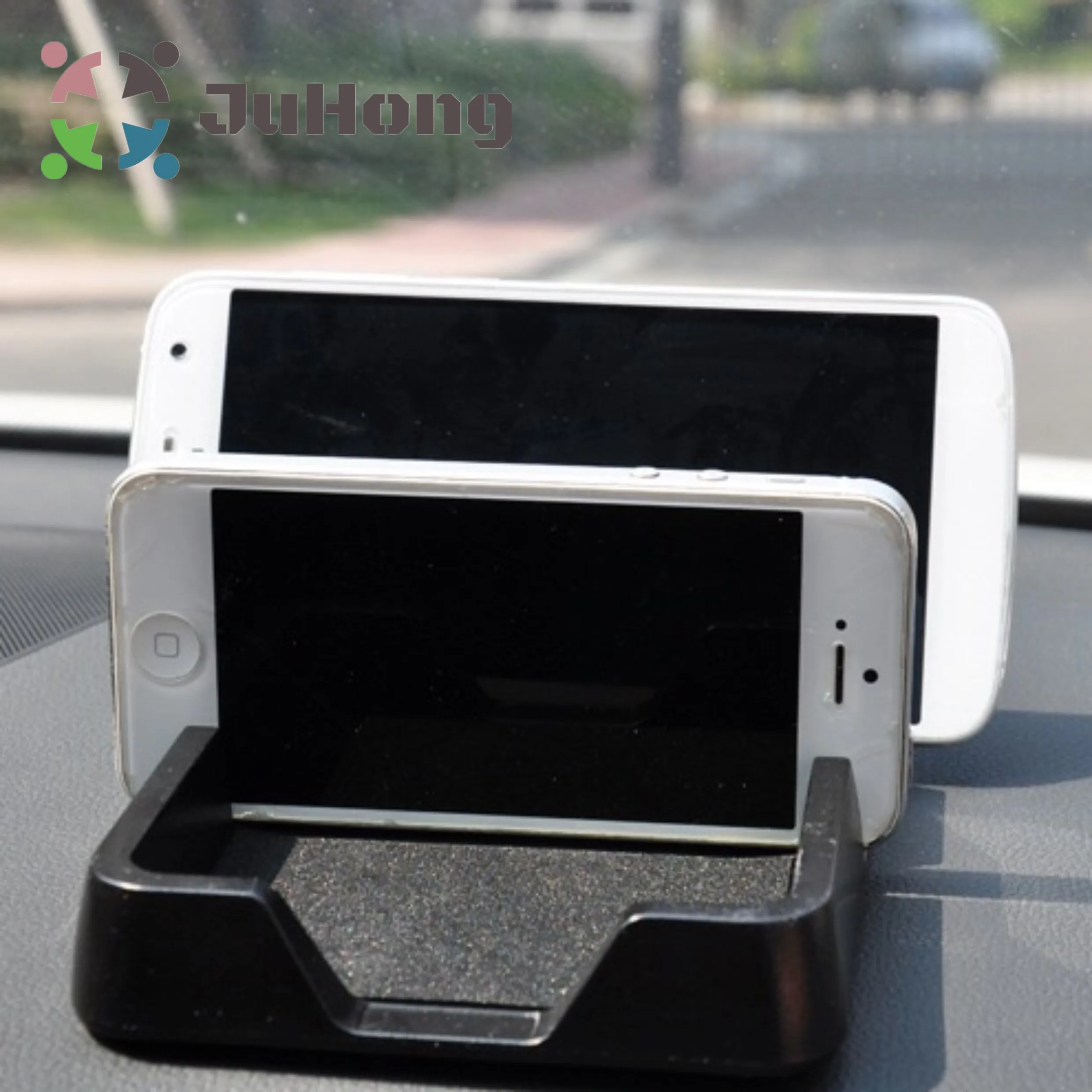 Car Phone Tray 2 Size Hold by Anti-slip Mat Mobile Phone Case With Card Slot for iPhone for Samsung Galaxy for Xiaomi for Huawei