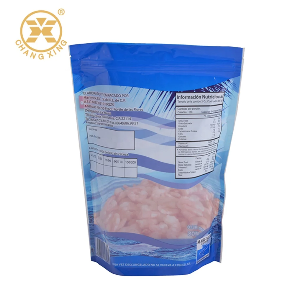  Пластиковые вакуумные пакеты для упаковки замороженных рыбок продуктов питания стоячий Барьерный