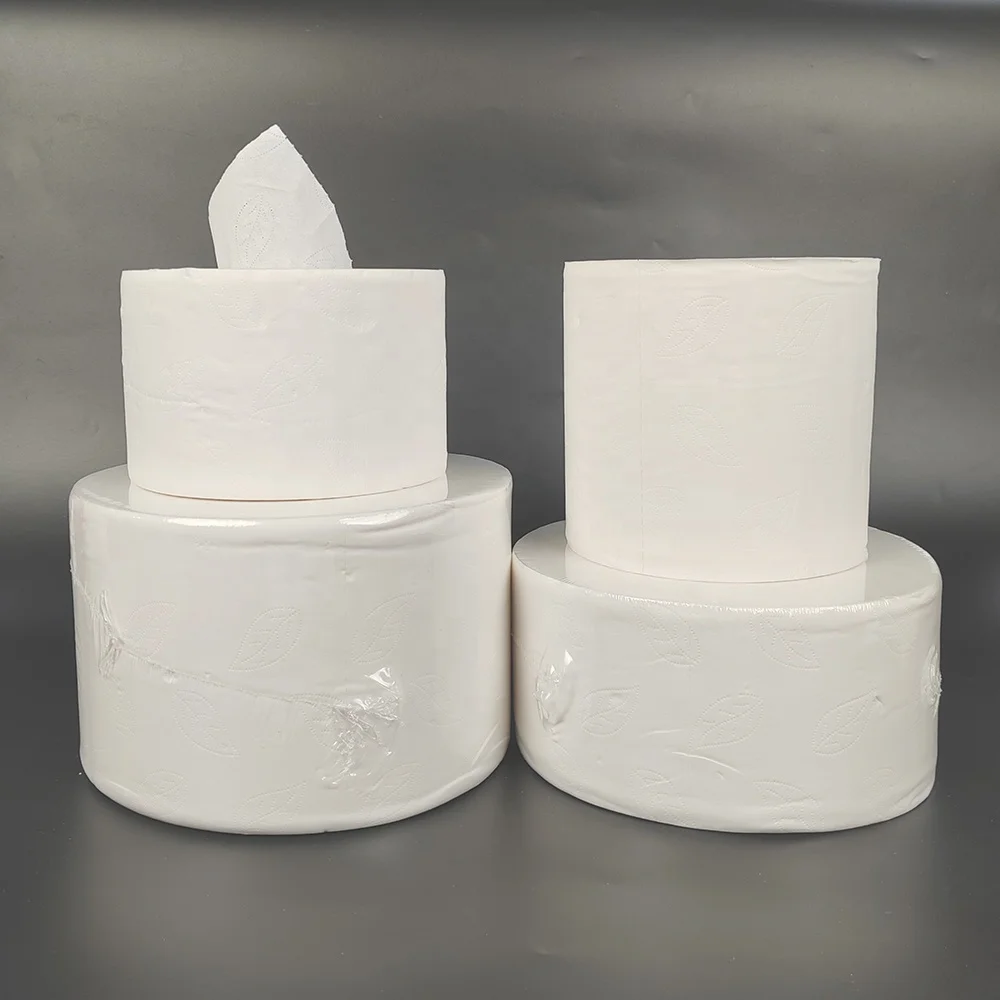 In Stock  2 Ply 800g Virgin Wood Pulp Toilet Tissues Center Pull Jumbo Rolls Toilet Paper  for Commercial Hotel Washing Room Use
