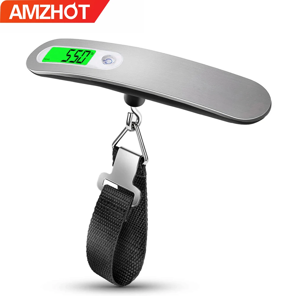 A12-0031 Amazon Top Sell Portable Pocket Size Hand Digital Luggage Scale with 50kg/110lb Capacity