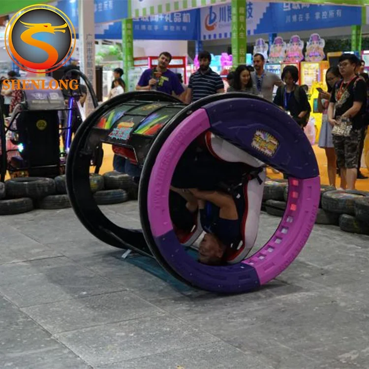 NEW 360 degree rotation adult and child ride swing happy rolling lebar car moonwalk