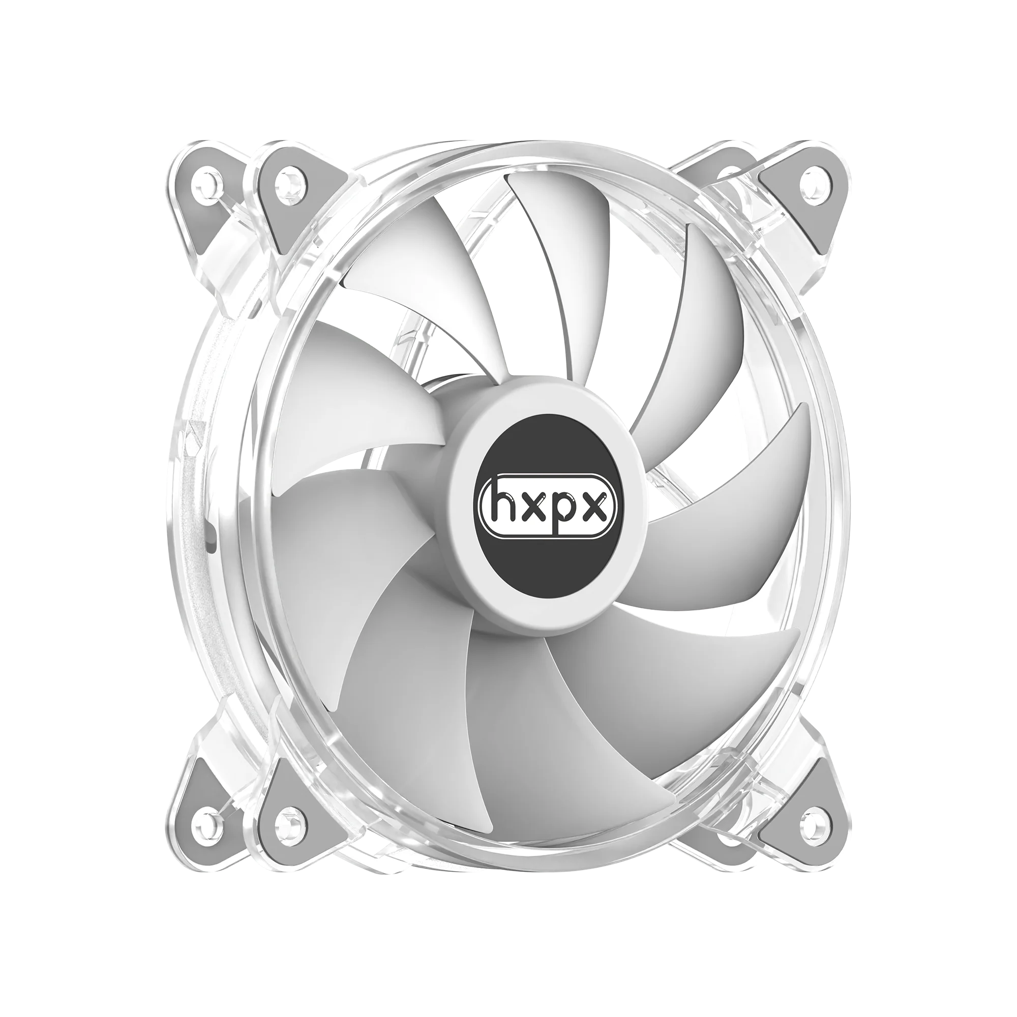 Wholesale OEM Ice Core-F-IC12 Crystal fan PC Case fan Symphony Computer Cooling Silent computer fan Molex 4PIN Fixed color LED