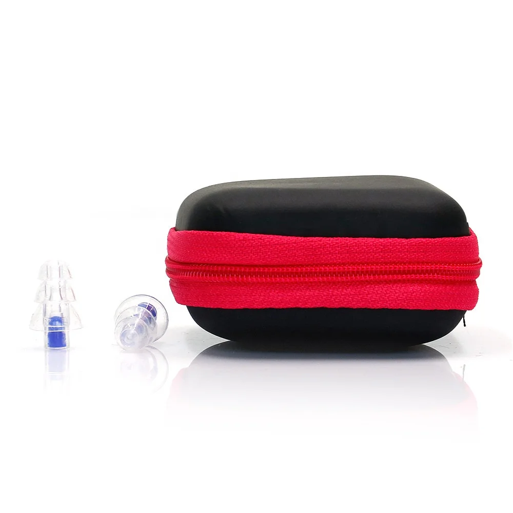 Wejump Transparent 3-layer Silicone Filter Earplugs Good Sound Insulation Workplace Earplug