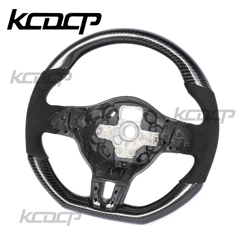 Подходит для Volkswagen Polo MK5 Golf 6 Jetta MK6 R GTI 5 MK7 CC Passat Tiguan руль из углеродного волокна