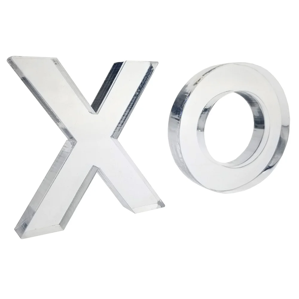 Набор акриловых 3D-игр XO кристально чистый для игры Tic Tac Toe блочные нуалки и
