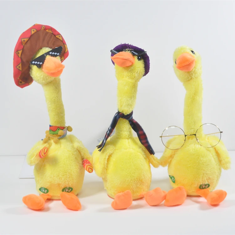 Baby Musical Reapeat What You Say Soft Talking Mouse Action Toy Repeat Talking Duck Toy For Kids