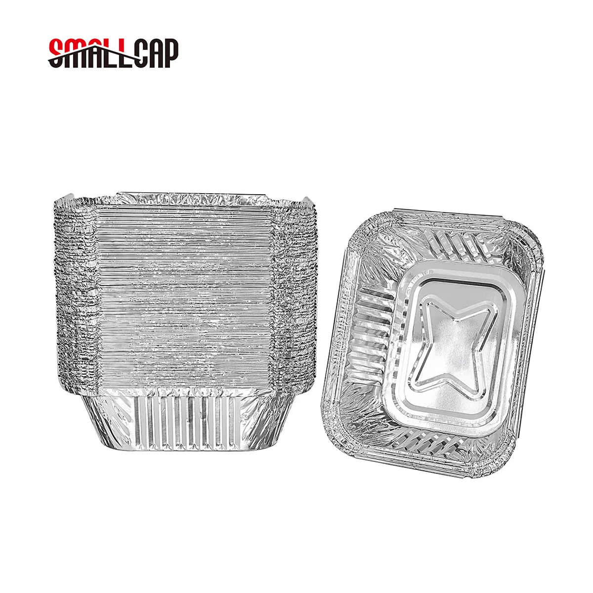 NO2 450ml 15*12*4cm 1lb 0.5L 8345 1 portion RG45L aluminium foil disposable tray  with lid  storage food container REC14124I