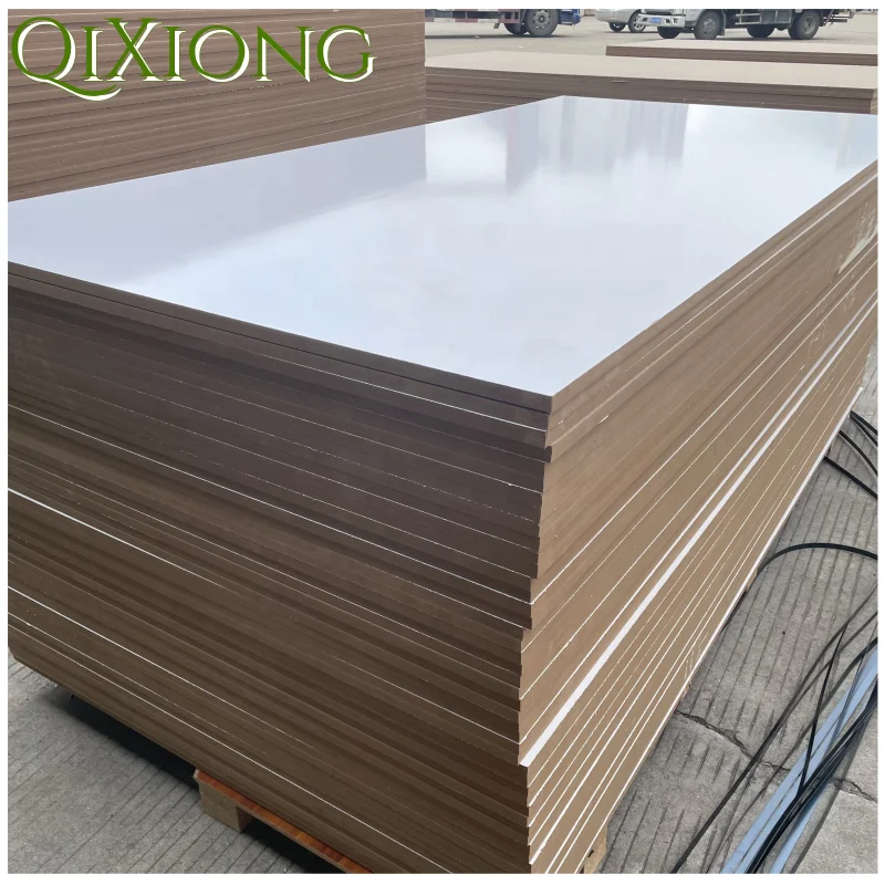QIXIONG 2023 Hot sale furniture grade plain particle board white melamine particle board chipboard manufactures