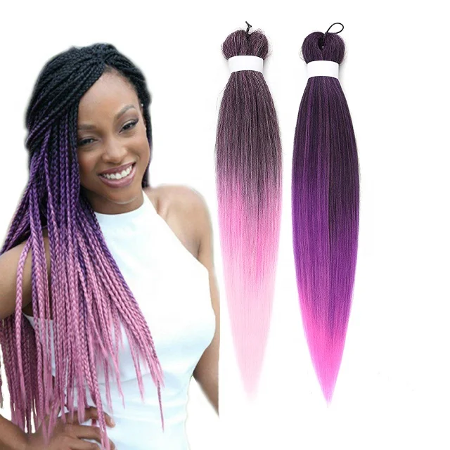 
Manufacturer Crochet Hair Braids Ez Braid Xpression Pre Stretched Braiding Hair Attachment 90g Extensions For 26 Inches 