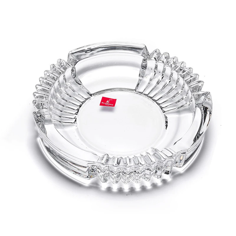 2022 wholesale custom handmade square glass cigar large cheap glass ashtrays