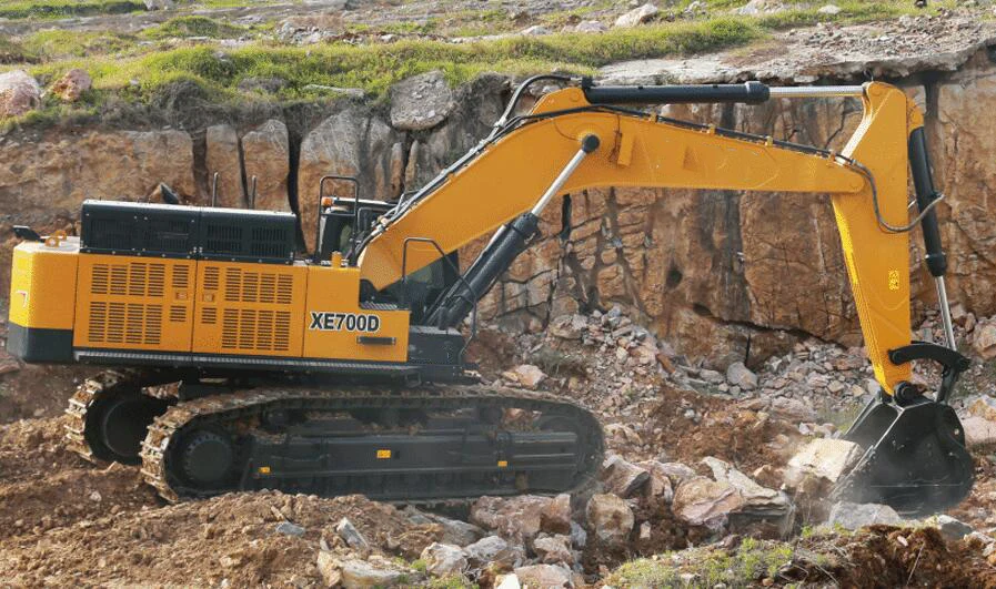 Chine Top Brand XE700D Large Excavator 70ton Crawler Excavator with 4.5cbm Bucket Capacity