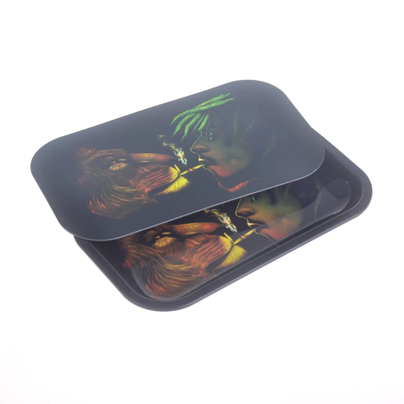 Логотип под заказ, магнитный поднос 27 см, поднос для сорняков с отсеками с крышкой