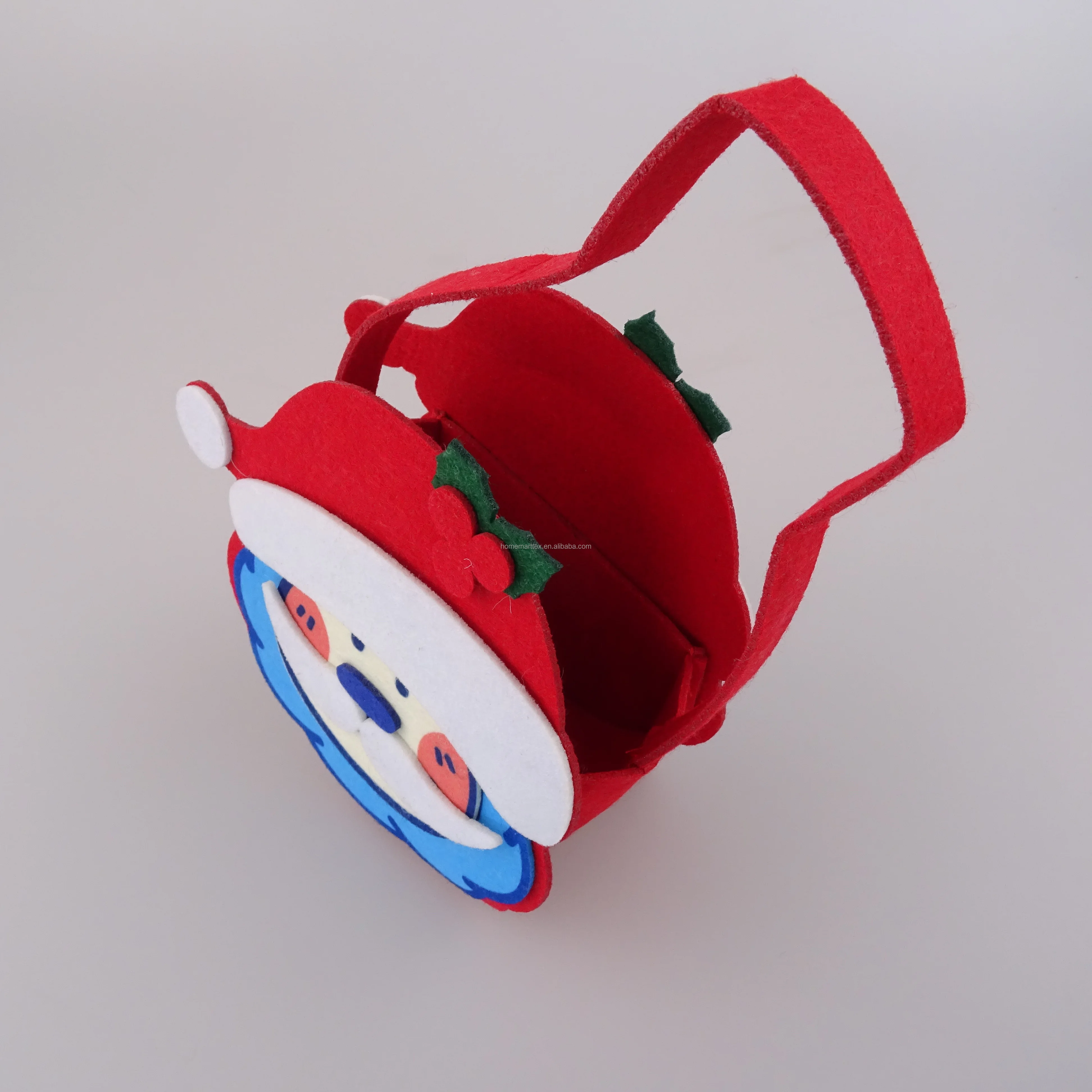 Festival Decoration Cutes animal Felt basket gift weave basket waffle plain weaving towel Christmas gift