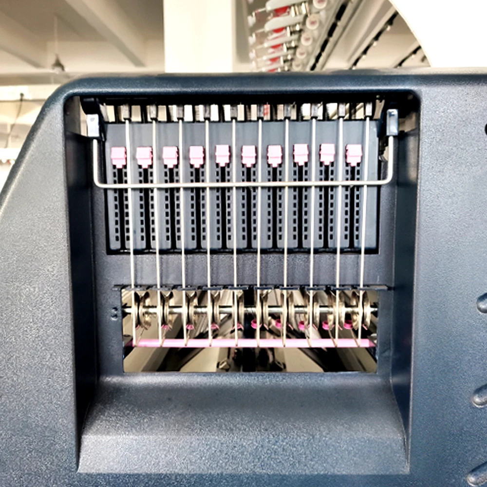 China OEM factory new model dual system 14G 60 inch computerized automatic collar cuff rib scarf jacquard flat knitting machine