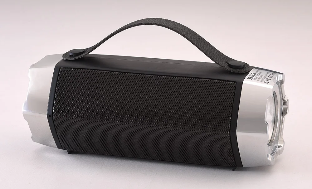 RS-668BTS Portable fm radio blueteeth speaker with colorful led light  solar panel aux in