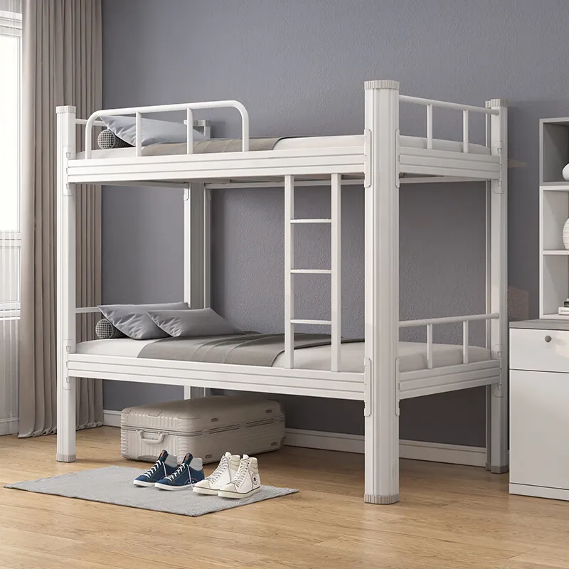 Knock-Down Dormitory Furniture Bunk Beds For children Adult And Children Metal Double Decker Beds With Stairs