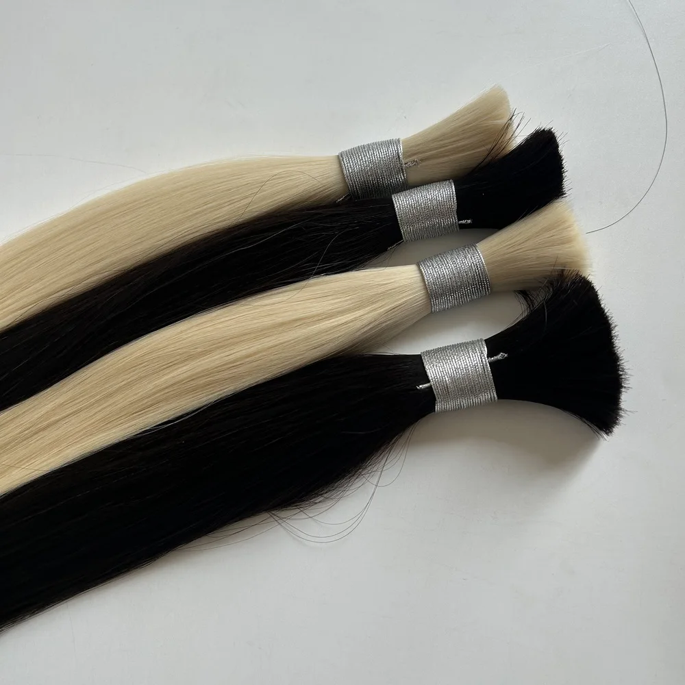 Wholesale Blonde Bulk Best Hair Quality No Weft Human Hair Bulk for Braiding