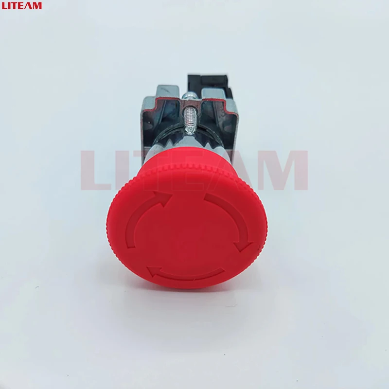22mm XB2-BS542 Mushroom Emergency Push Button Switch Wrist Emergency Stop Push Button Switch Remote Control Push Button