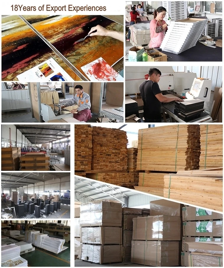 Custom design gold leaves picture wall glass european abstract crystal porcelain painting