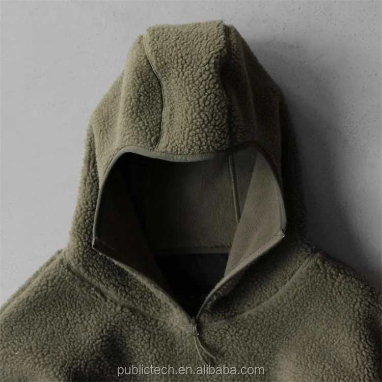 OEM High Quality Unisex Oversized Sherpa Mask Hoodies Jacket Custom Ninja Fleece Hoodie Men