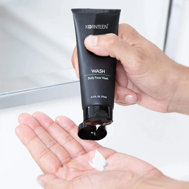 Private Label Organic Natural Facial Anti Acne Skincare Set Whitening Brightening Moisturizing Repair Men Skin Care Set