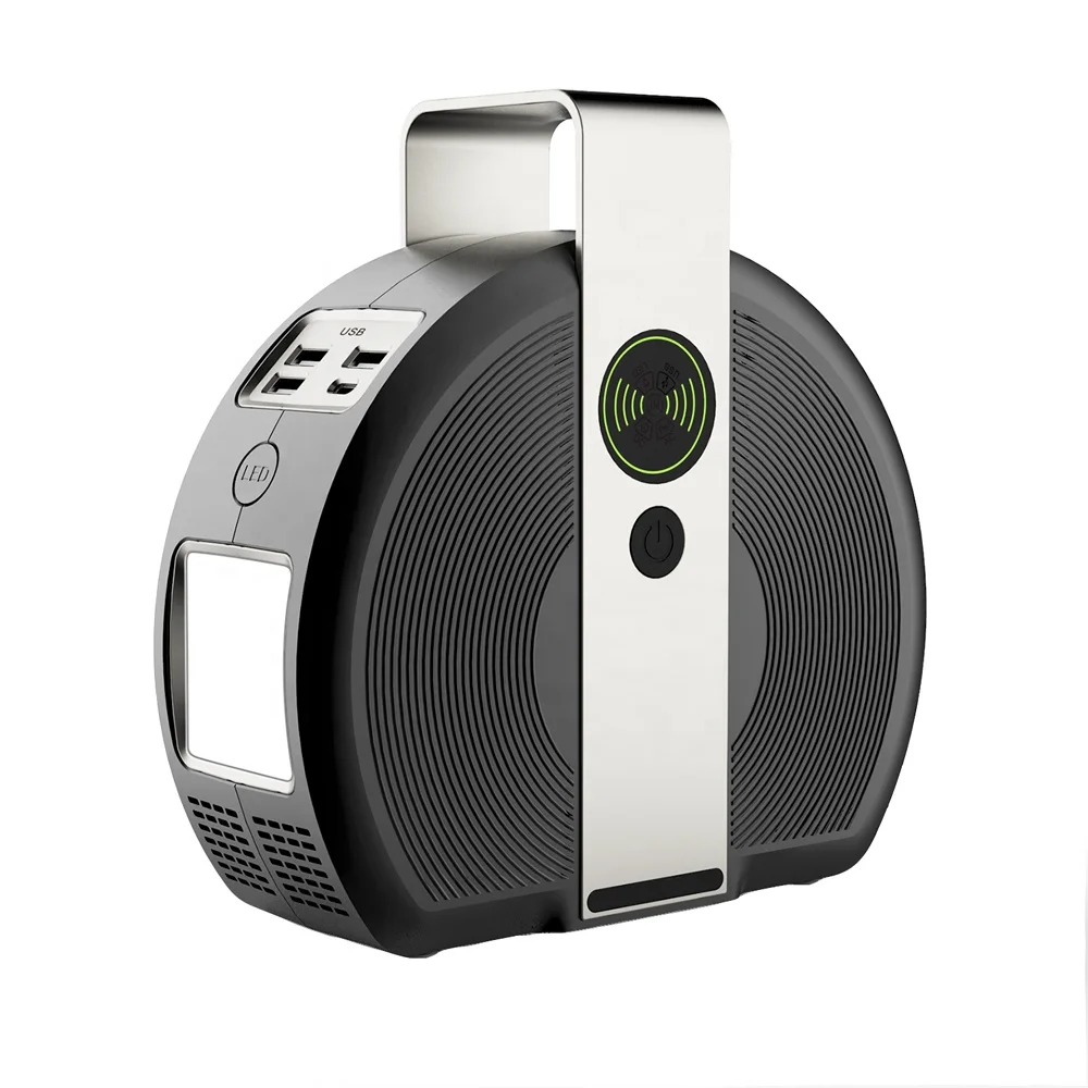 
multifunction lithium solar generator 12V portable power station 110V 220V AC outlet 