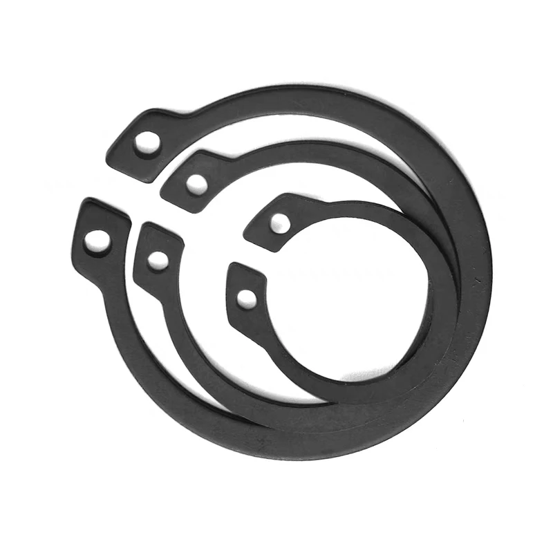 wholesale  50Mn  black GB894 Spring Ring Washer for Shaft  Washer External Circlip Retaining