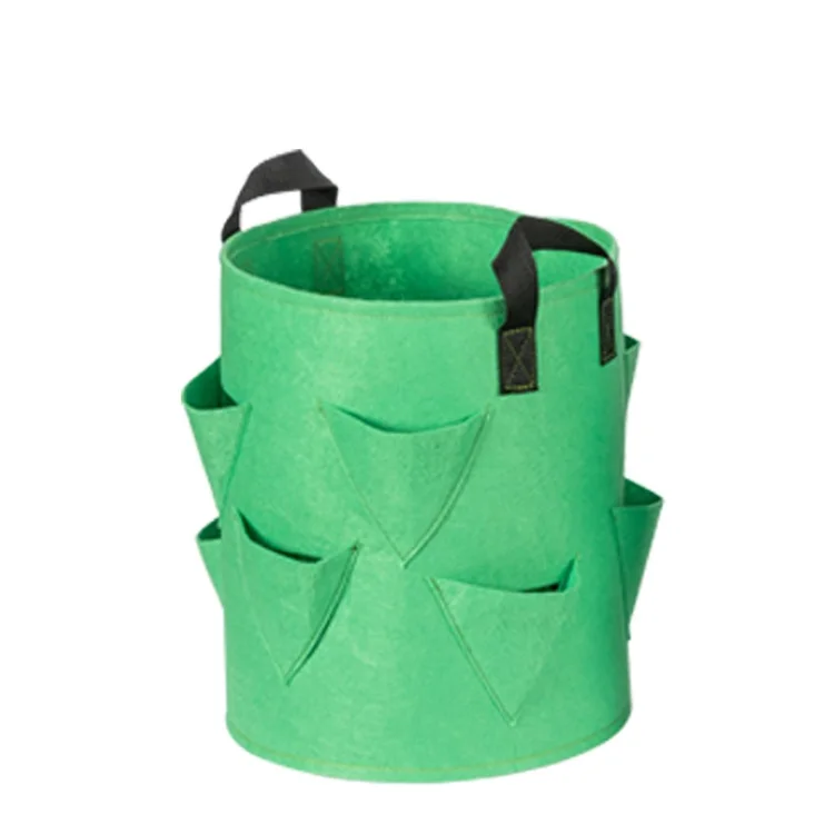 Cultivating Handle Round 5 7 10 Gallon Vegetable Strawberry Potato Container Grow Bag Plant Nursery Pots