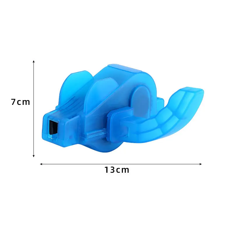 Chain Cleaner Bike Multifunctional Use Bike Tool Chain Cleaner Brush 2-sided Bristles Plastic Bike Chain Cleaner for Bicycle