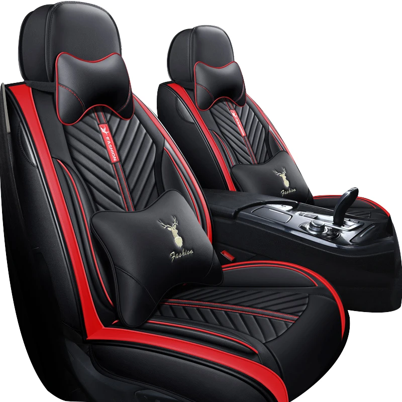 Factory Wholesale Universal Fit PU Leather 5D car seat cover