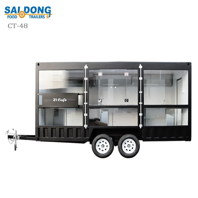 Mobile Kitchen Bus/Outdoor Food Trailer / Electric Coffee Cart