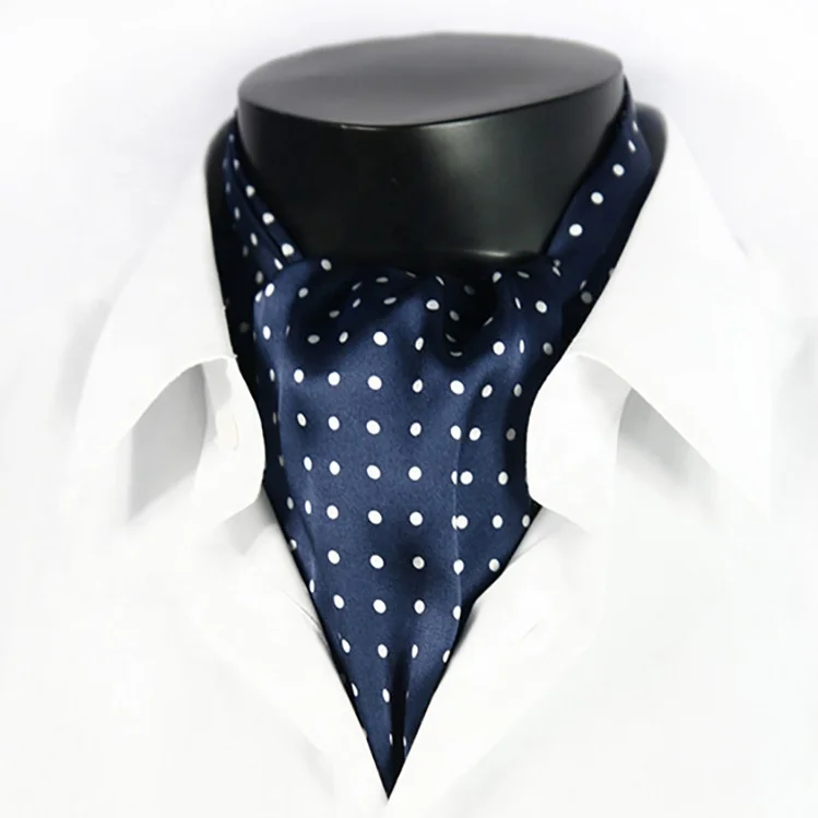 Мужской шейный платок с принтом в горошек Роскошный узор Пейсли повседневный Модный Шелковый