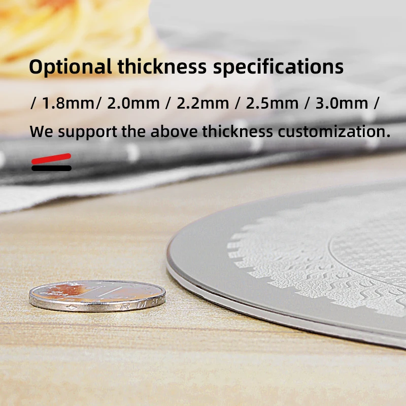 Настраиваемая металлическая круглая режущая композитная пластина из нержавеющей стали 304/316 + алюминий + лист и пластина из нержавеющей стали 430