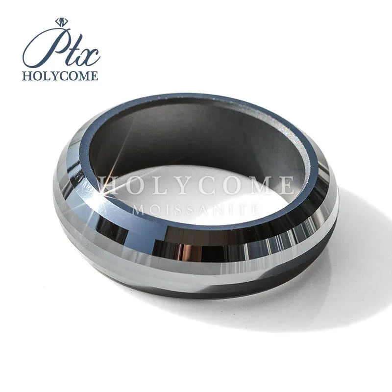 ay whole Black moissanite ring width 6mm new shape very cool band WuZhou Holycome Moissanite  hip popJewelry