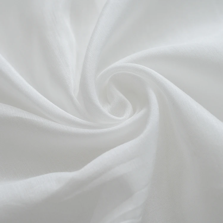 Free Sample PFD 30% Silk 70% Cotton 9mm Silk Cotton Spinning Fabric Garment Home Textile