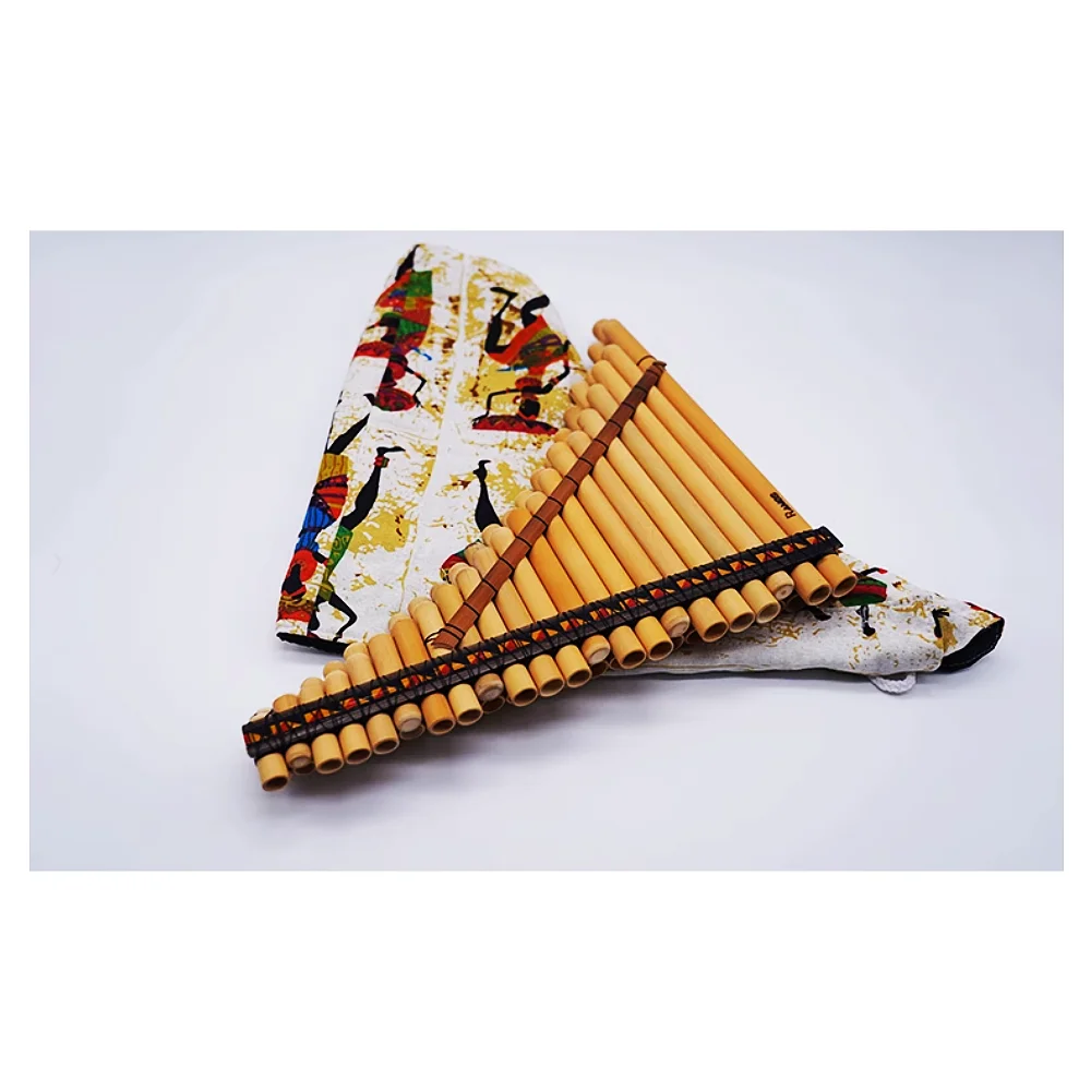 JELO GWS-PF Professional Pan Flute 44 Pipes Woodwind Bamboo Wind Accessory Syrinx Genre Flute