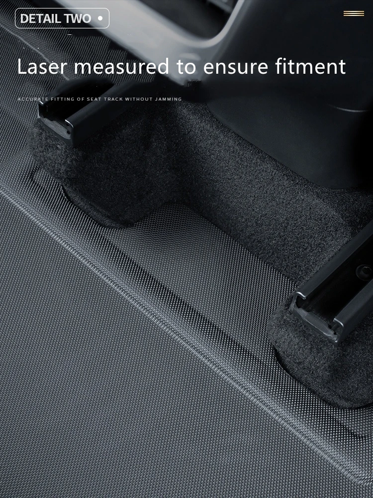 All Weather Floor Mats Compatible with Tesla Model 3 2022 - 2017, Custom Fit 3D Floor Liners Car Interior Accessories